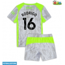 Manchester City Rodri Hernandez #16 Tredjedraktsett Barn 2025-26 Kortermet (+ Korte bukser)
